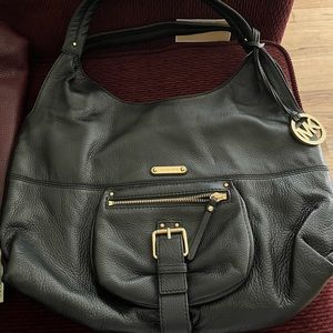 Michael Kors Austin black leather